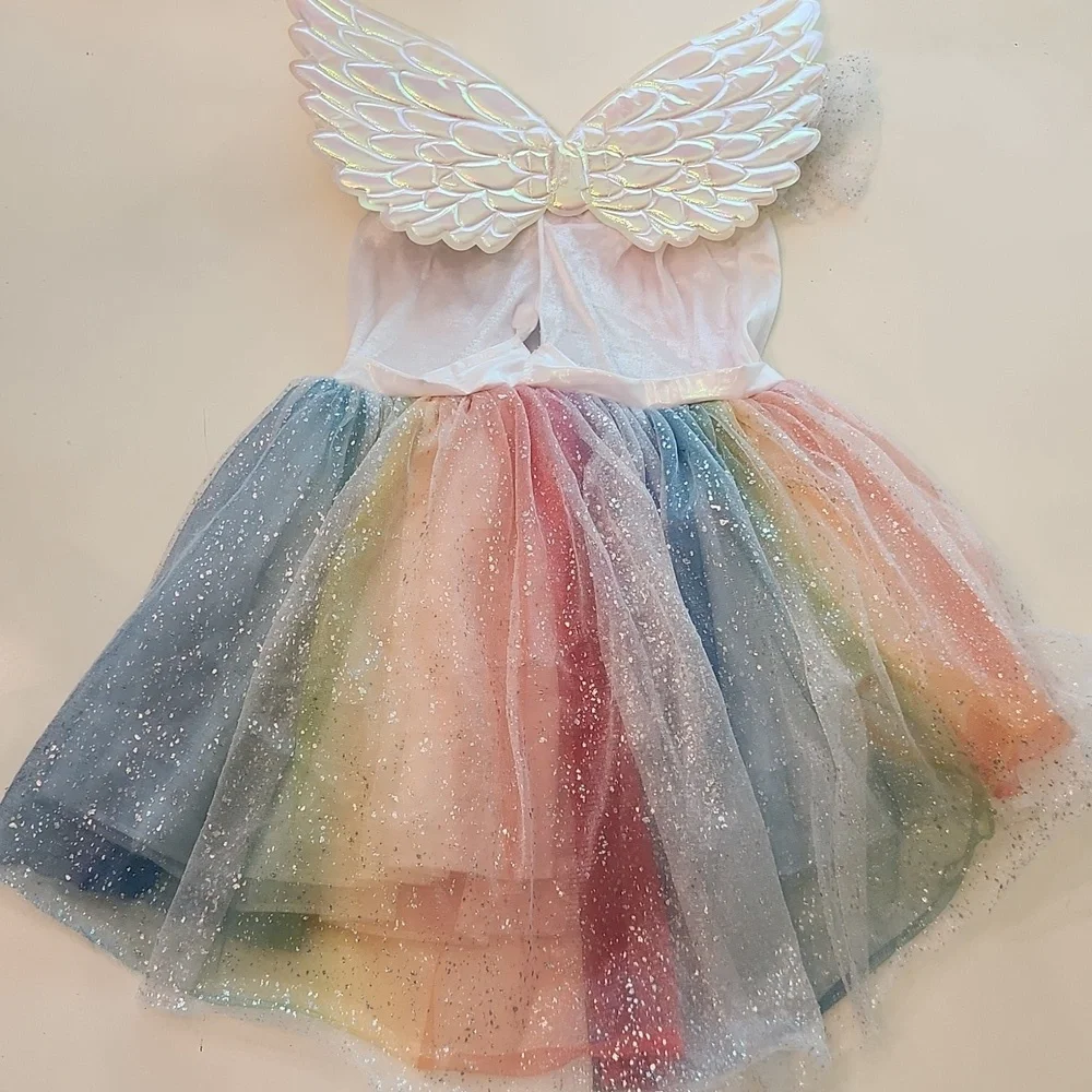 Rainbow Fairy Costume Halloween Dress Up Small - Picture 2 of 9